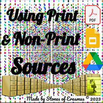 Preview of Using Print & Non-Print Sources | Classroom Success for Writing 8-12 ELA Guide