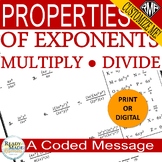 Multiply, Divide Exponential Expressions (Positive Exponen