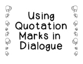 Using Quotation Marks in Dialogue Punctuation Activity Car