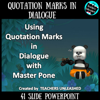 Preview of Quotation Marks in Dialogue PowerPoint Lesson