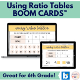 Using Ratio Tables Boom Cards™ 6th Grade