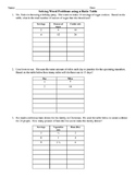 Using Ratio Tables to Solve Word Problems