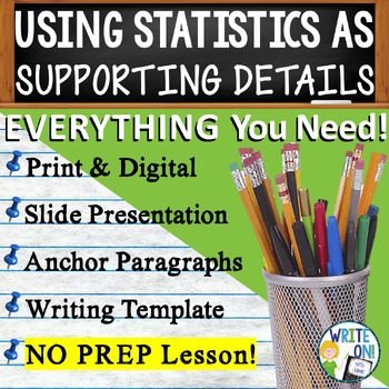 Preview of Main Idea Supporting Details Citing Evidence - Statistics as Supporting Evidence