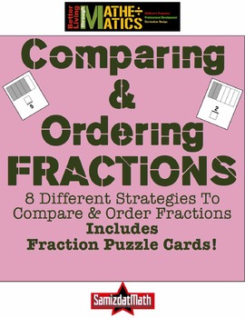Preview of Comparing & Ordering Fractions: 8 Strategies That Work! Includes Fraction Cards!