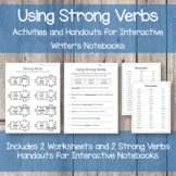 Using Strong Verbs in Writing Activities and Printables