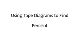 Using Tape Diagrams with Percent Problems