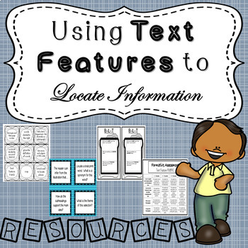 Preview of Using Text Features to Locate Information - Resource Packet