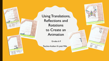 Preview of Create an Animation with Translations, Reflections & Rotations (DIGITAL & PRINT)