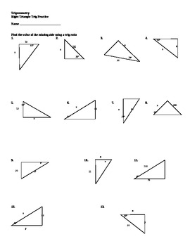 Using Trigonometric Ratios to Solve Right Triangles by Darwin Zimmerman