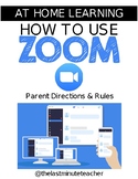 Using Zoom for At Home Learning COVID-19 Editable (Distanc
