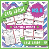 6.NS.8 Task Cards ⭐ Real-World Graphing 6th Grade Math Centers