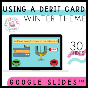 Preview of Using a Debit Card | Winter Theme | Special Education | Consumer Math