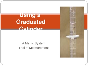 Preview of Using a Graduated Cylinder - Power Point Presentation