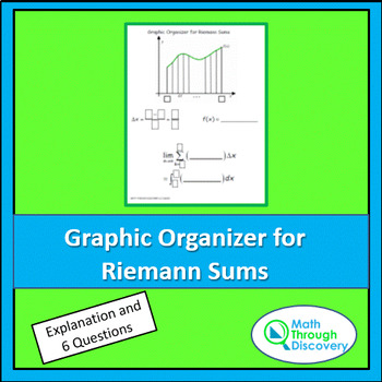 Preview of Calculus - Graphic Organizer to Write a Riemann Sum