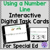 Using a Number Line Digital Task Cards for Special Educati