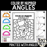 Using a Protractor and Adjacent Angle Practice: Halloween 