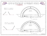 Using a Protractor to Measure Angles Anchor Chart and Guide