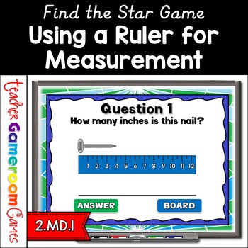Preview of Using a Ruler for Measuring Powerpoint Game