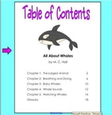 Using a Table of Contents (SMARTboard lesson)