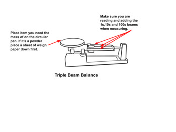 Preview of Using a Triple Beam Balance
