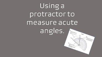 Preview of Using a protractor correctly