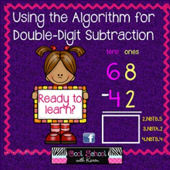 Preview of Using the Algorithm for Double Digit Subtraction Slideshow {CCSS}