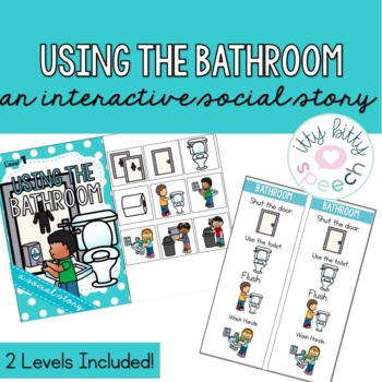 Preview of Using the Bathroom - Interactive Social Stories (+BOOM Cards)