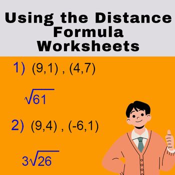 Preview of Using the Distance Formula Worksheets - Algebra 1 - Radical Expressions
