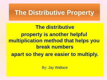 Preview of Using the Distributive Property to Solve Multiplication Problems