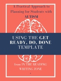 Using the Get Ready, Do, Done Template: Planning Organizer