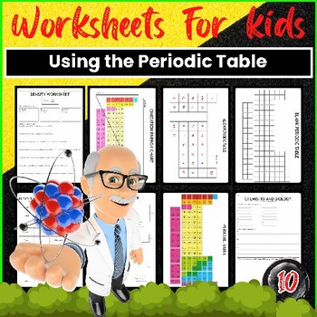 Preview of Using the Periodic Table Worksheet & Graphic Organizer