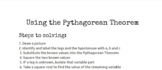 Using the Pythagorean Theorem