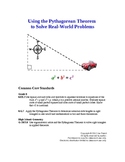 Using Pythagorean Theorem to Solve Real-World Problems Les