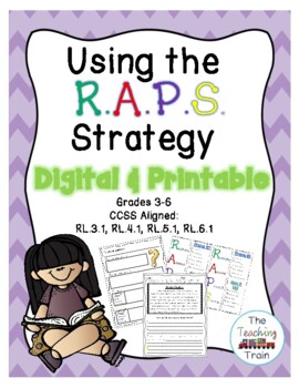 Preview of Using the RAPS Strategy to write constructed responses-DIGITAL & PRINTABLE