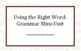 Using the Right Word - Grammar Minilessons (Package)