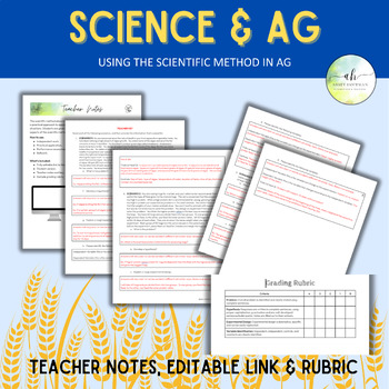 Preview of Using the Scientific Method in Agriculture - Activity