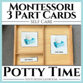 Using the Toilet Montessori Three Part Cards
