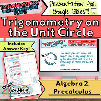 Preview of Trigonometry on the Unit Circle Presentation for Google Slides™️ | Algebra 2