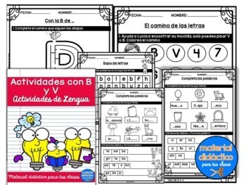 Preview of Uso de la B y V- ortografía y gramática- juegos y actividades |Spanish Resources