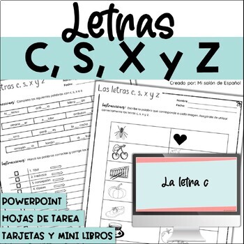 Contribución Anoi Cuatro Uso de las letras C, S, X y Z | Ortografía dudosa by Mi salon de Espanol