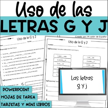 Excelente seco Si Uso de las letras G y J | Ortografía dudosa by Mi salon de Espanol
