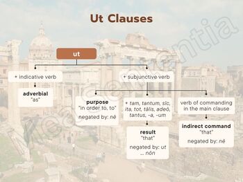 Preview of Ut Clauses Chart/Graphic Organizer/Guided Notes/Handout