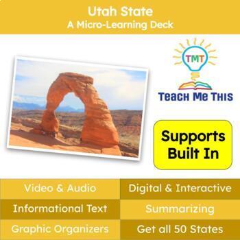 Preview of Utah (50 States and Capitals) Informational Text and Activities