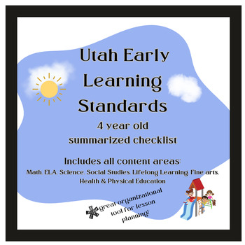 Preview of Utah Early Learning Standards Checklist