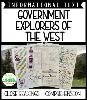 Preview of Westward Expansion Government Explorers
