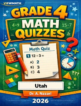 Preview of Utah RISE Grade 4 Math Quizzes: Quick Topic Assessments with Answer Key