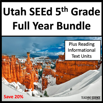 Preview of Utah SEEd 5th Grade Science Lessons and Informational Text Passages for Science