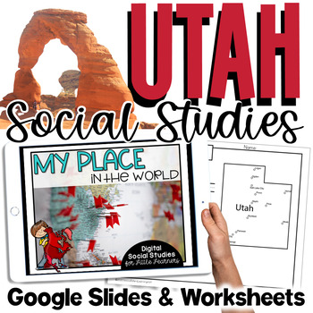 Preview of Utah Social Studies | Me on the Map | City, County, State, Country, Continent