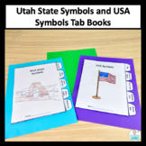 Utah State Symbols and USA Symbols Side Tab Books
