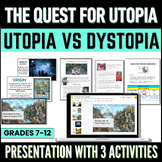 Utopian - Utopia vs Dystopia Activity - Dystopian Literatu